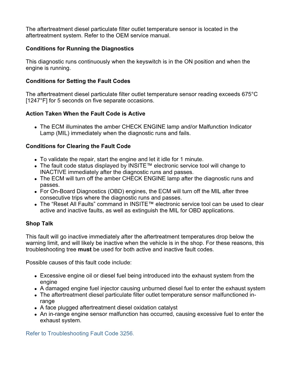 Cummins fault code 3256 – DPF outlet temperature high – Official - preview page 2 of 6