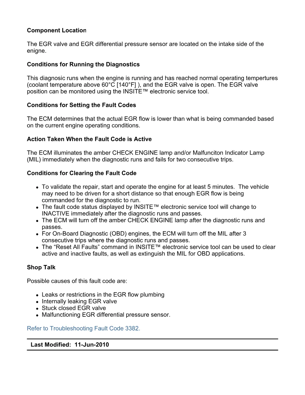 Cummins fault code 3382 — SPN 3058 FMI 18 troubleshooting manual - preview page 2 of 6
