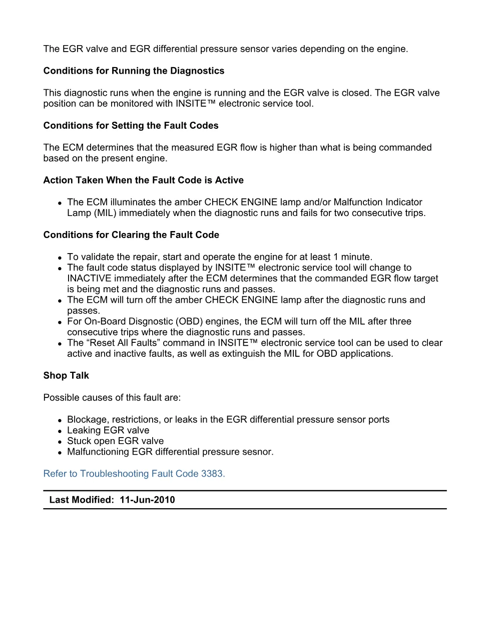 Cummins fault code 3383 — SPN 3058 FMI 16 troubleshooting manual - preview page 2 of 6
