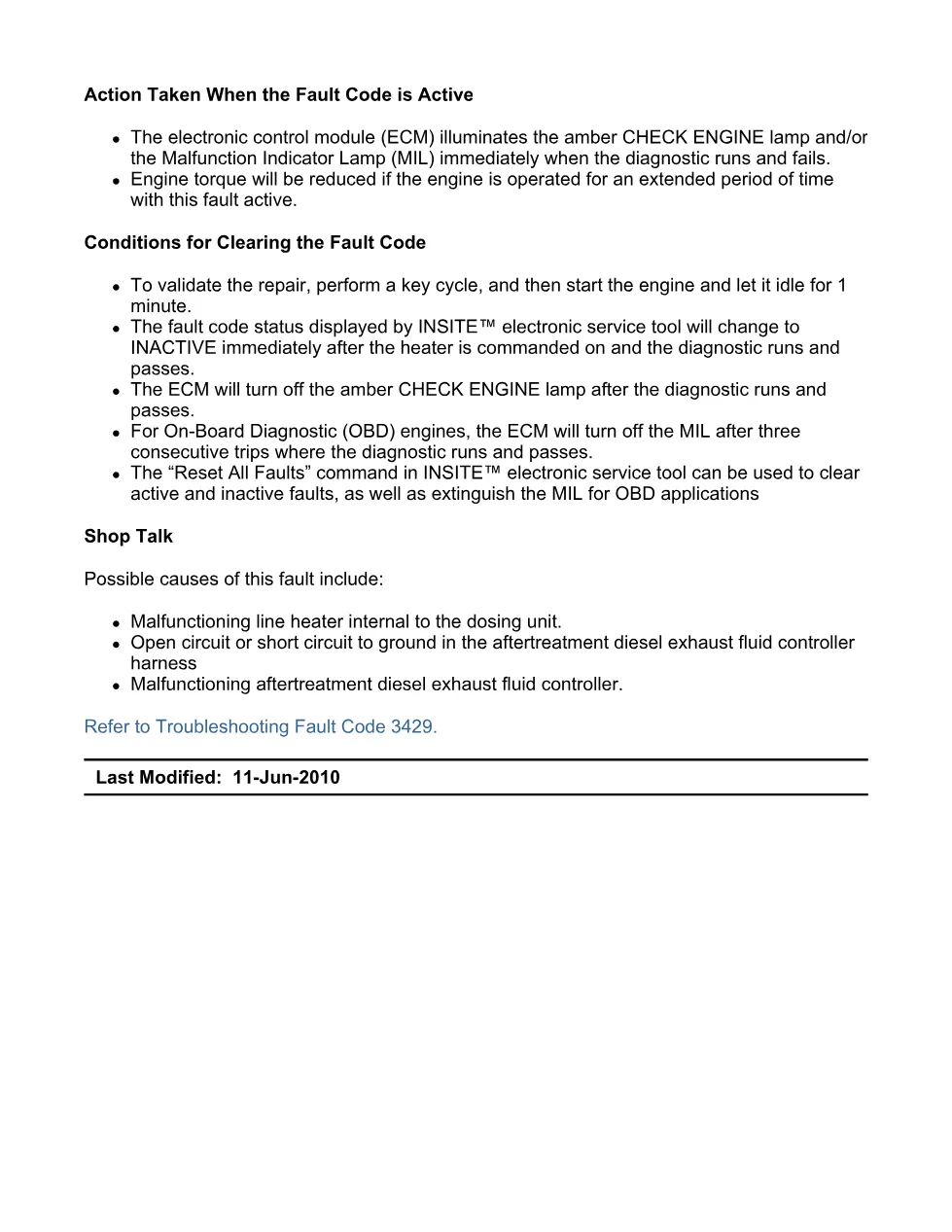 Cummins fault code 3429 — SPN 4346 FMI 5 troubleshooting manual - preview page 2 of 6