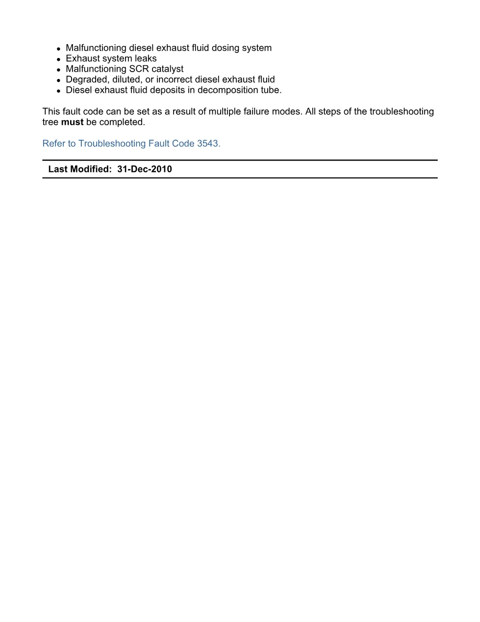 Cummins fault code 3543 — SPN 4094 FMI 31 troubleshooting manual - page 3 is available after signing in