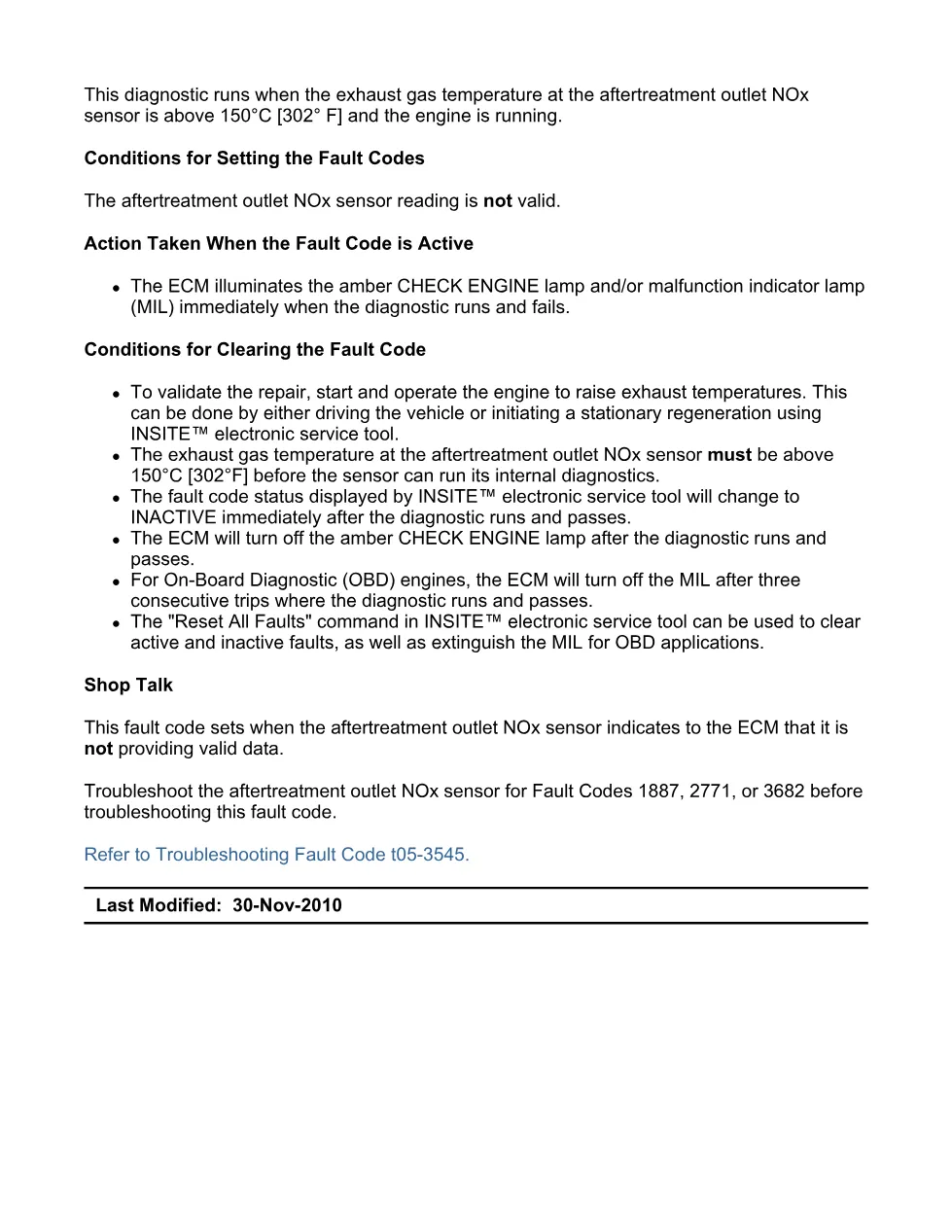 Cummins fault code 3545 — Aftertreatment Outlet NOx Sensor — PDF, - preview page 2 of 6