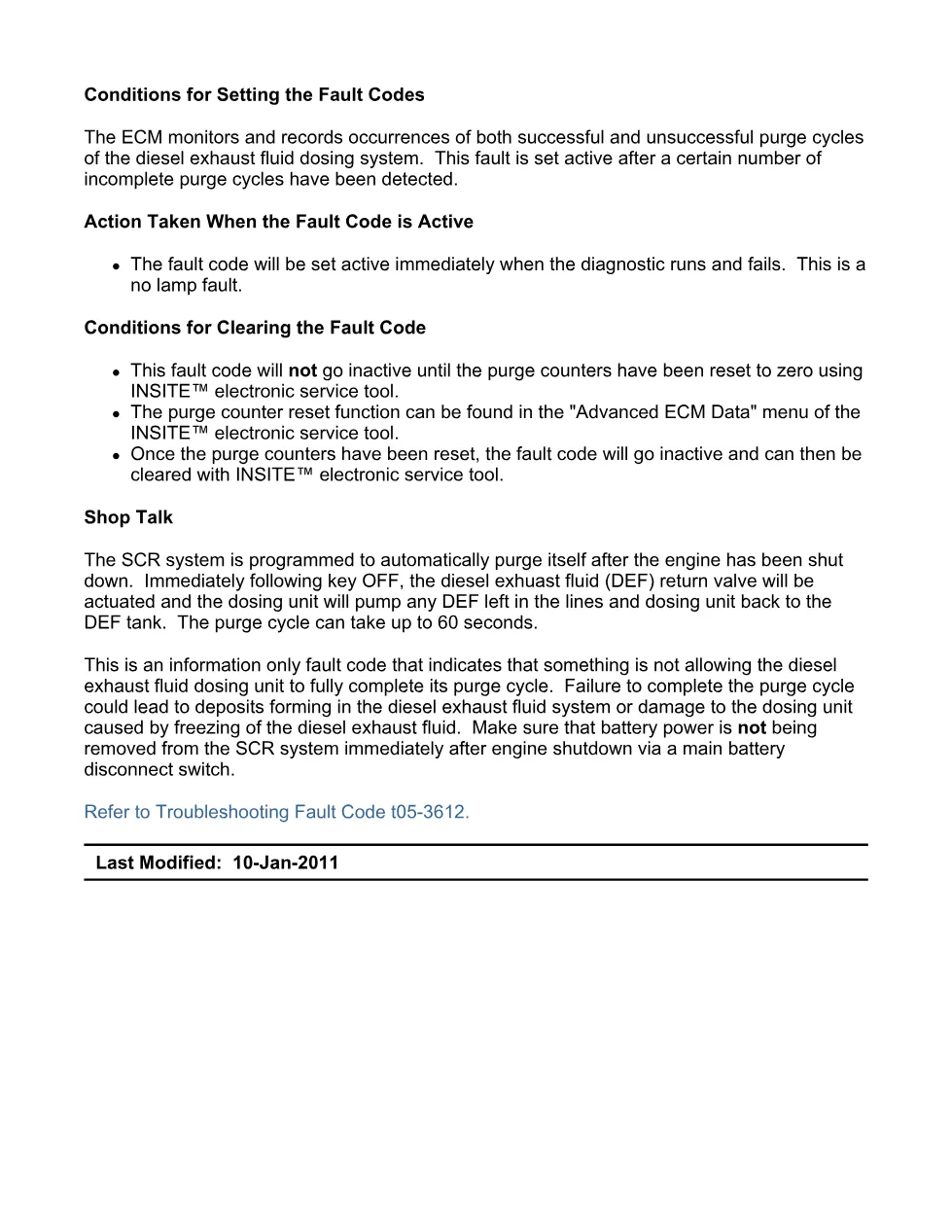Cummins fault code 3612 – DEF dosing unit purge, ISX11.9 CM2250 - preview page 2 of 6