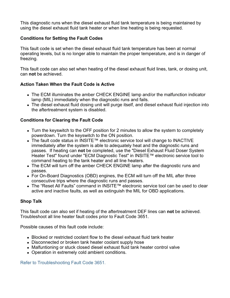 Cummins fault code 3651 – DEF tank temperature, ISX11.9 CM2250 - preview page 2 of 6