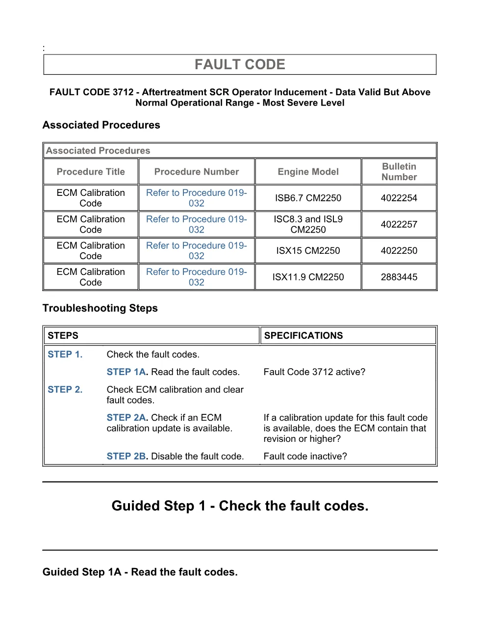 Cummins fault code 3712 – SCR operator inducement, ISX11.9 CM2250 - page 3 is available after signing in