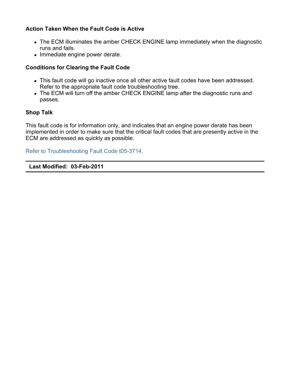Cummins fault code 3714 – engine protection torque derate, – PDF - preview page 2 of 6