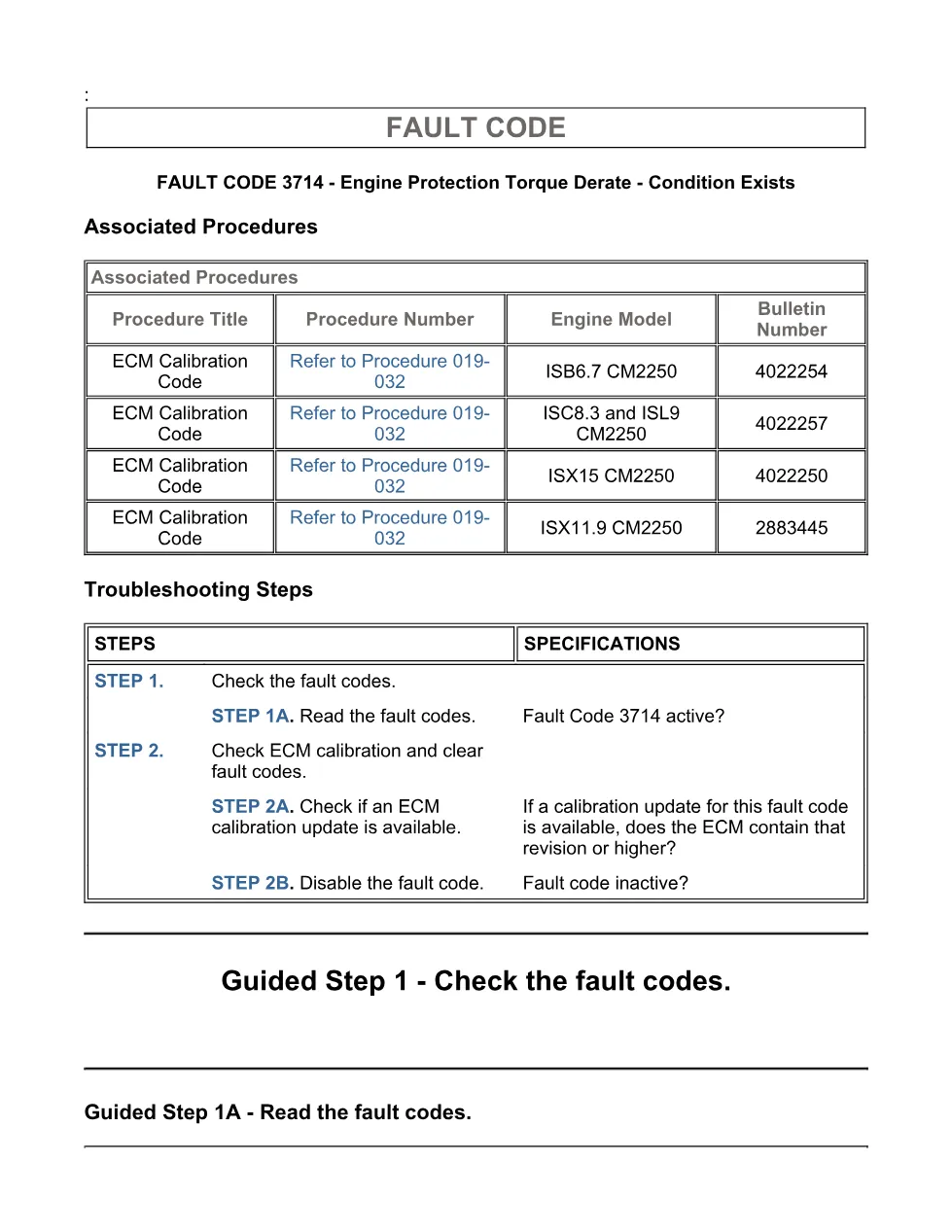 Cummins fault code 3714 – engine protection torque derate, – PDF - page 3 is available after signing in