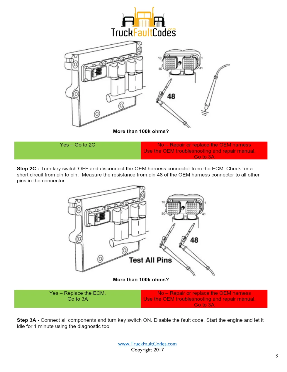 Cummins fault code 443 troubleshooting — Throttle Voltage Supply - page 3 is available after signing in