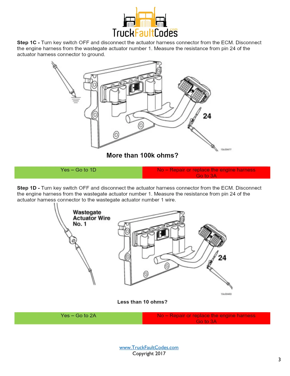 Cummins fault code 466 troubleshooting — Wastegate Actuator - page 3 is available after signing in