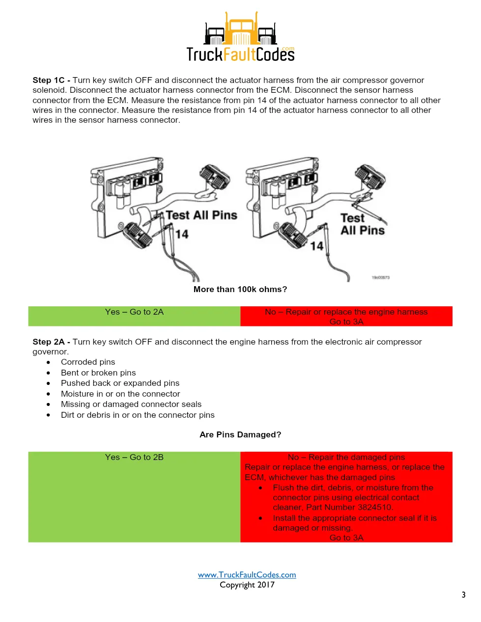 Cummins fault code 475 troubleshooting — Electronic Air – Service - page 3 is available after signing in