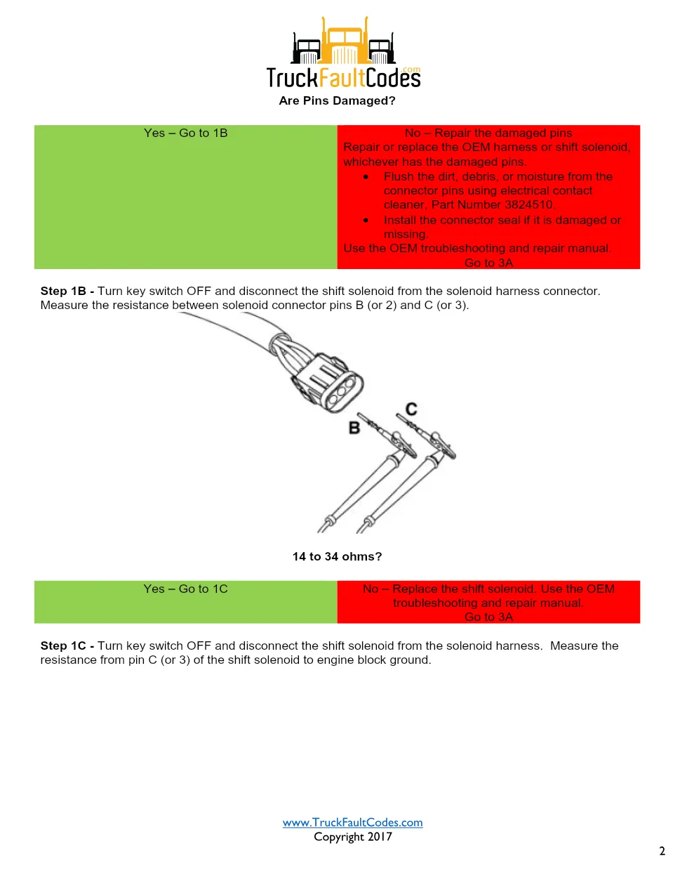 Cummins fault code 537 troubleshooting — Autoshift High Gear - preview page 2 of 6