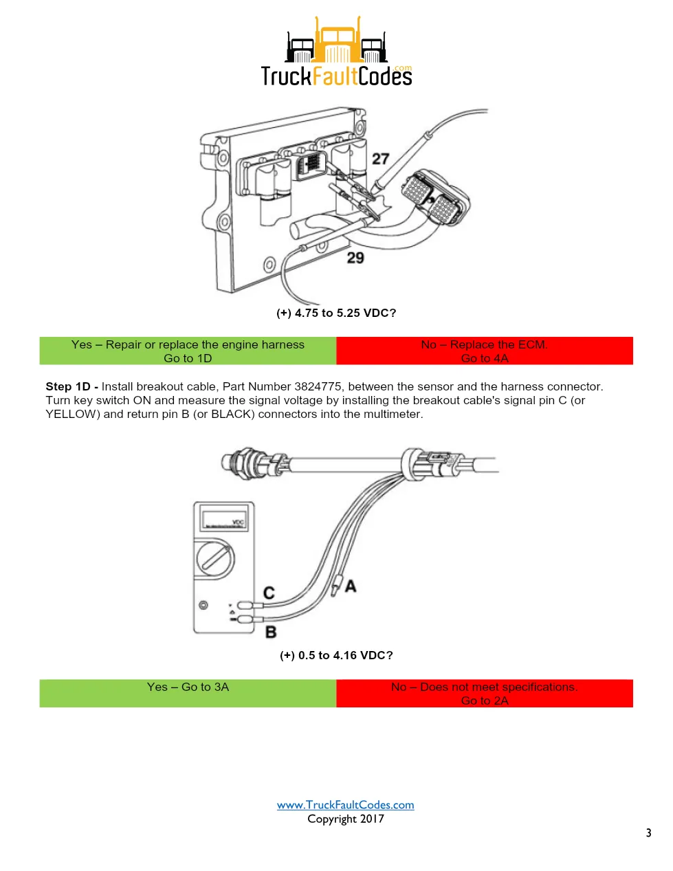 Cummins fault code 581 — ISM CM570 Fuel Inlet Restriction Sensor - page 3 is available after signing in