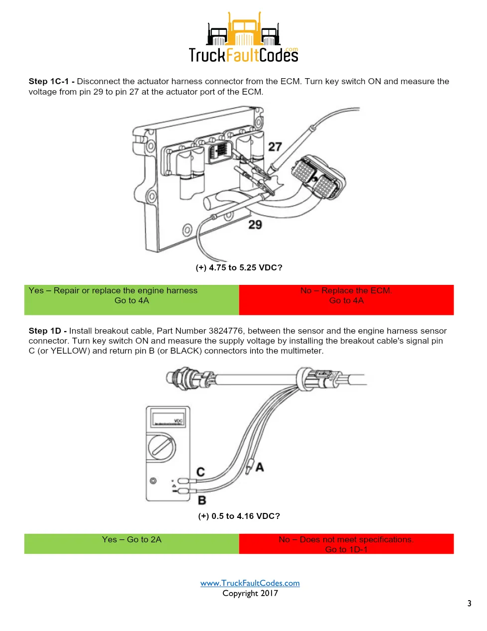 Cummins fault code 582 — ISM CM570 Fuel Inlet Restriction Sensor - page 3 is available after signing in