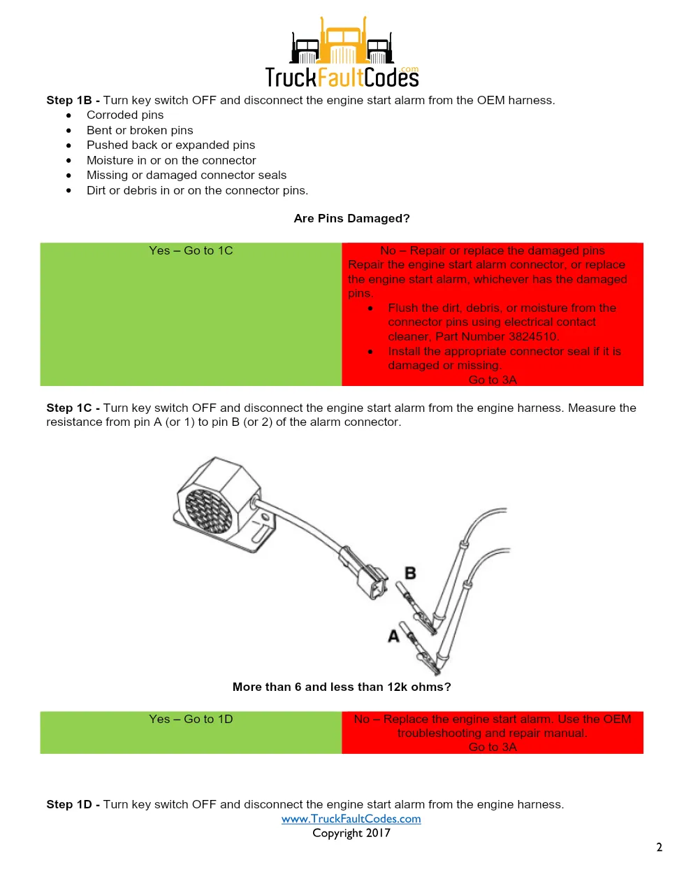Cummins fault code 589 — ISM CM570 Engine Start Alarm Circuit - preview page 2 of 6