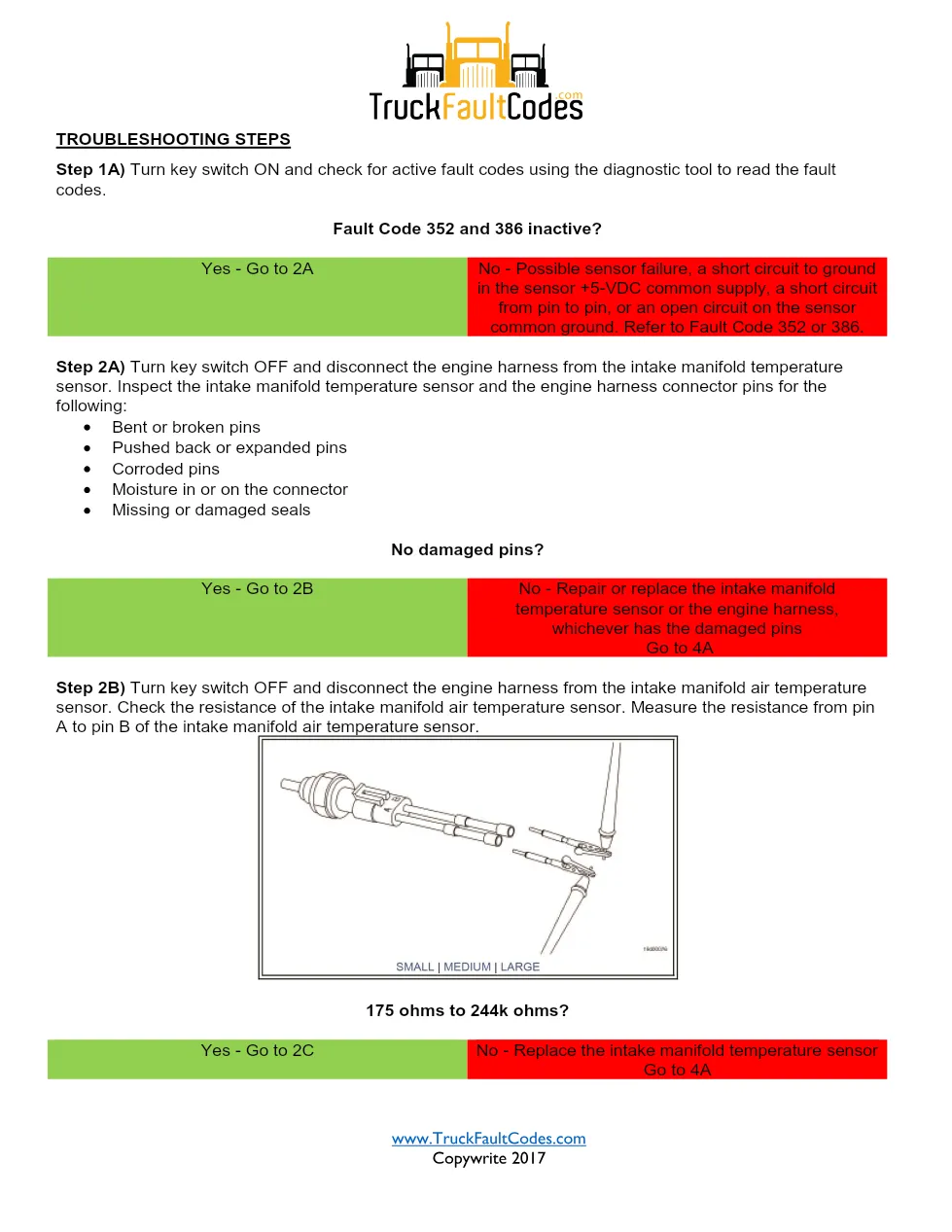 Cummins Intake Temperature Manual — Fault Code 154 — PDF, 5 pages - preview page 2 of 3