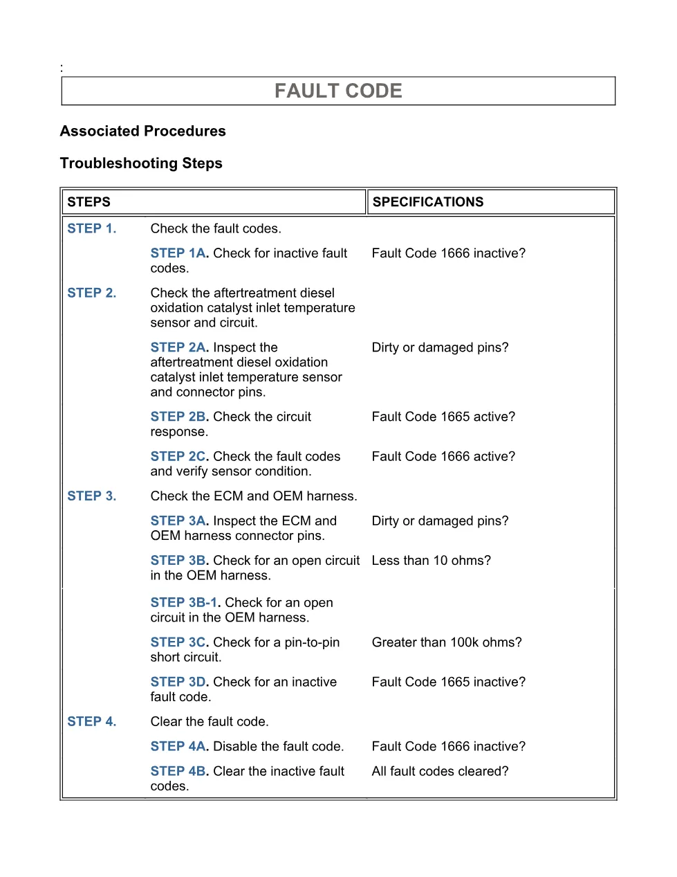 Cummins ISB fault 1666 Troubleshooting Manual — Code 1666 — PDF, - page 3 is available after signing in