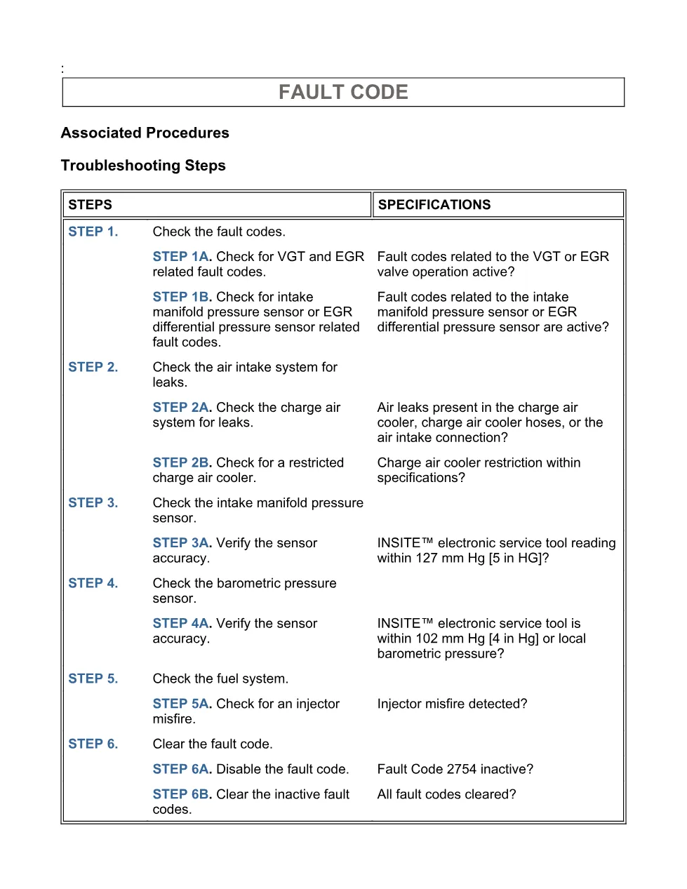 Cummins ISB fault 2754 Troubleshooting Manual — Fault Code 2754 - page 3 is available after signing in