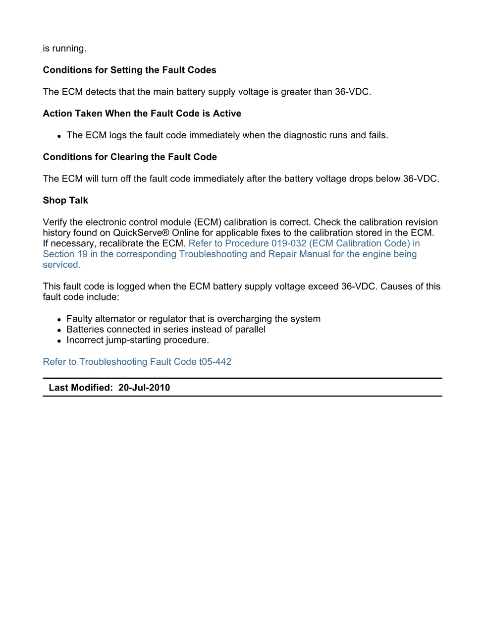 Cummins ISB fault 442 Troubleshooting Manual — Code 442.pdf - preview page 2 of 3