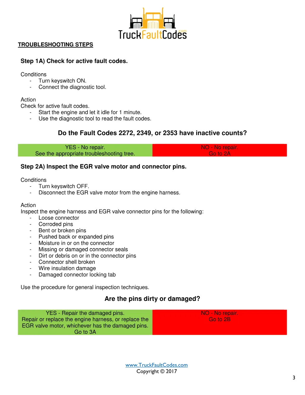 Cummins ISB6.7 1228 troubleshooting manual — Fault Code 1228 - page 3 is available after signing in
