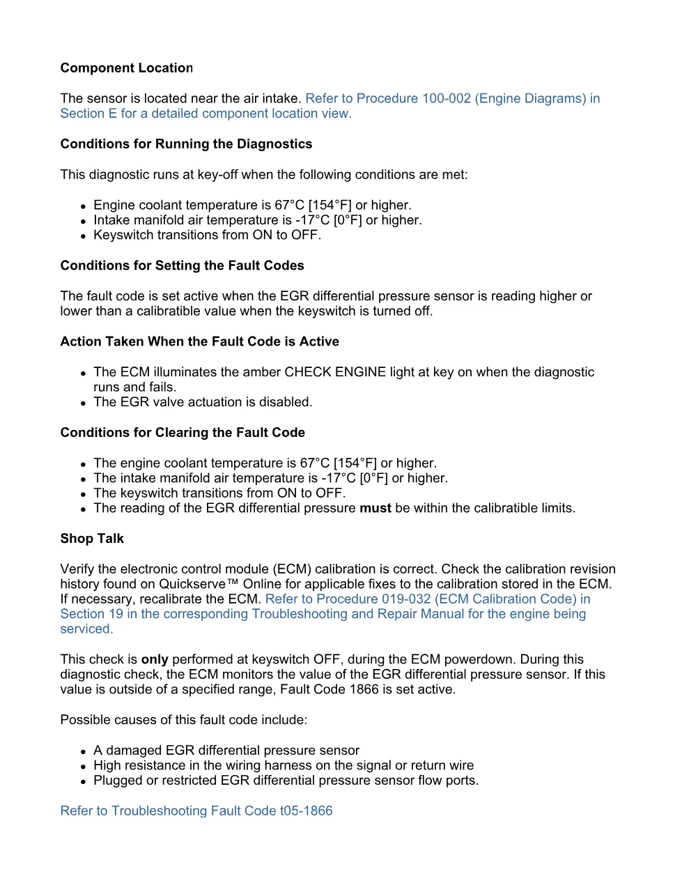 Cummins ISB6.7 1866 troubleshooting manual — Fault Code 1866 - preview page 2 of 3