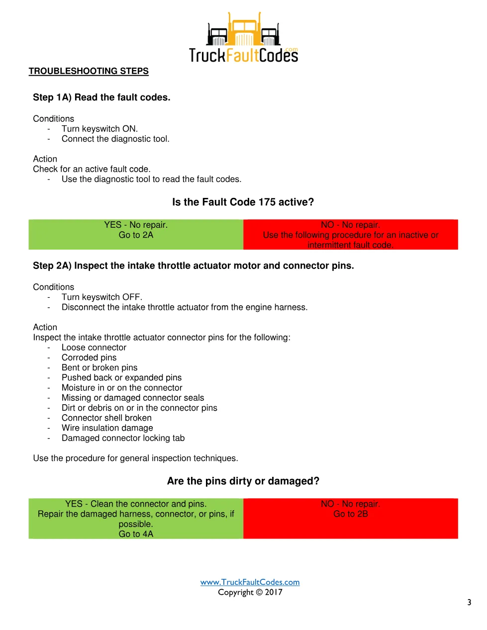 Cummins ISB67 Code 175 Diagnostic Procedure – Fault Code 175 - page 3 is available after signing in
