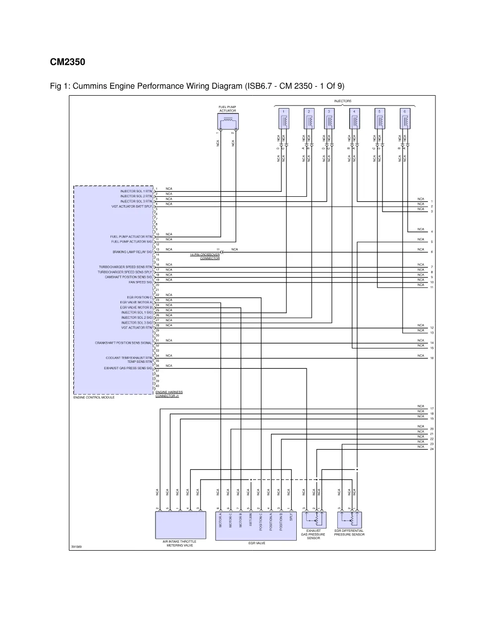 Cummins ISB67 wiring diagrams technical document, 9 pages – PDF - preview page 1 of 2