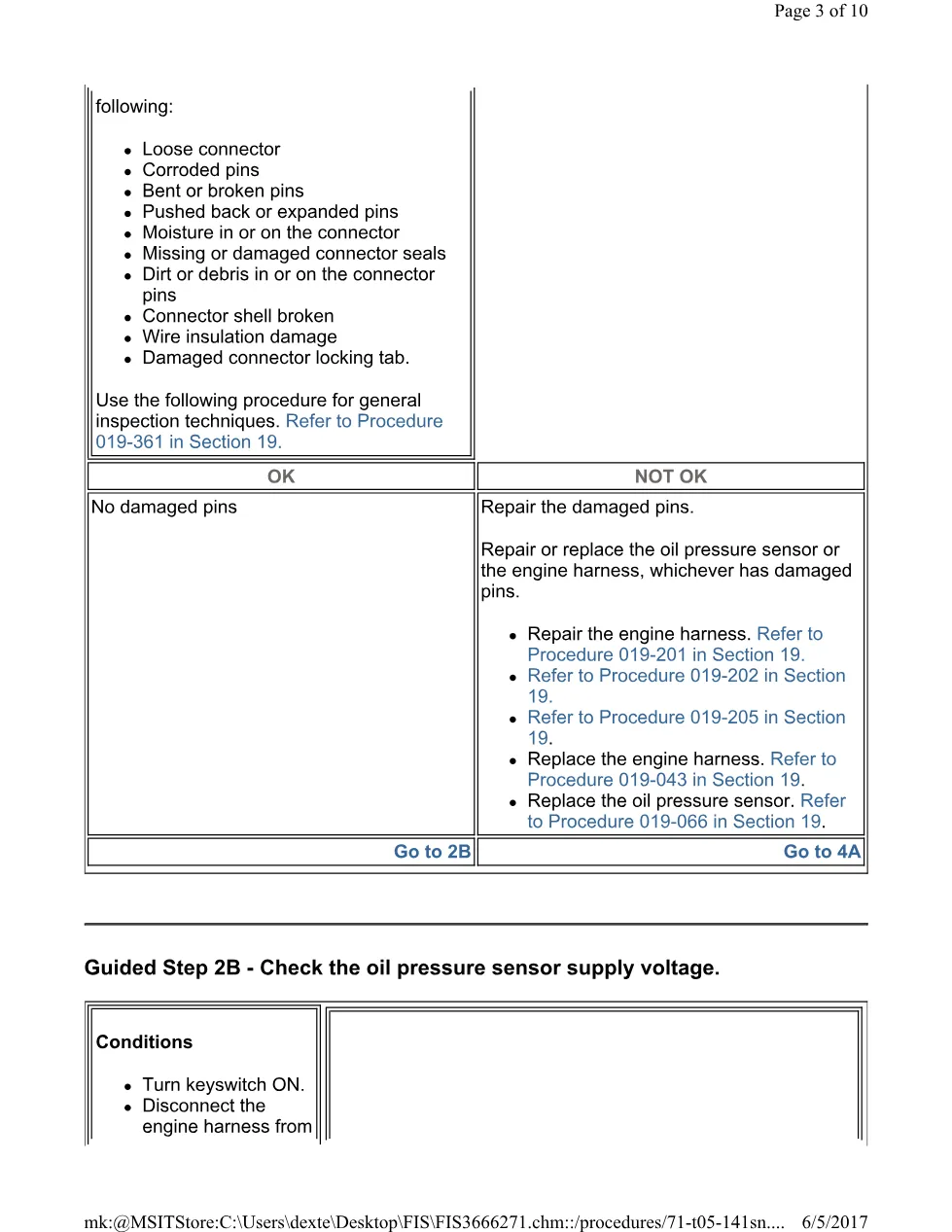 Cummins ISL 141 SN Fault Code 141 SN oil pressure sensor circuit - page 3 is available after signing in