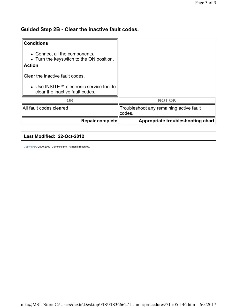 Cummins ISL 146 protection Fault Code 146 coolant temperature - page 3 is available after signing in