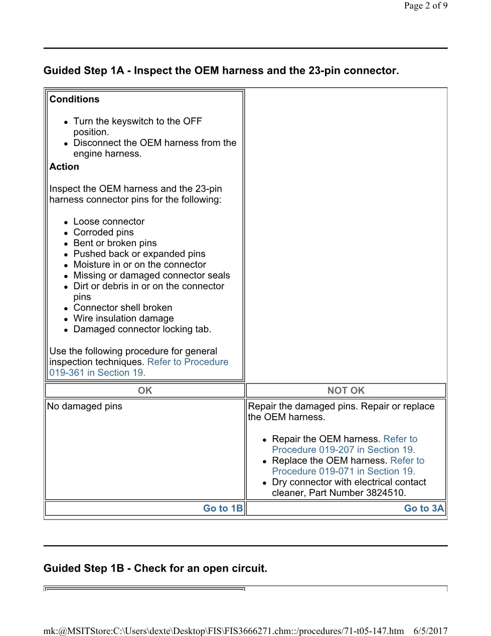 Cummins ISL 147 circuit Fault Code 147 frequency throttle circuit - preview page 2 of 3