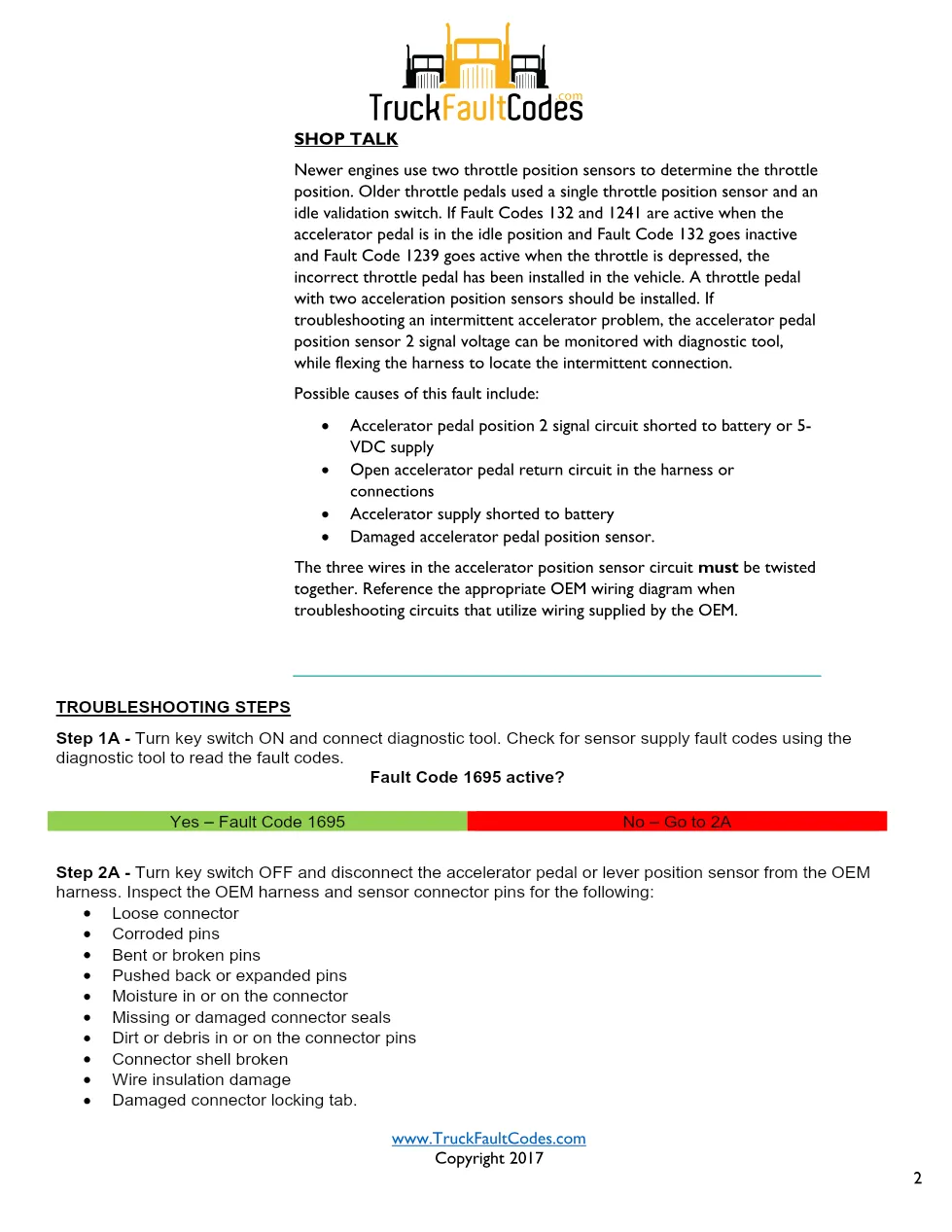 Cummins ISL9 Code 1239 Diagnostic Procedure – Fault Code 1239 - preview page 2 of 3