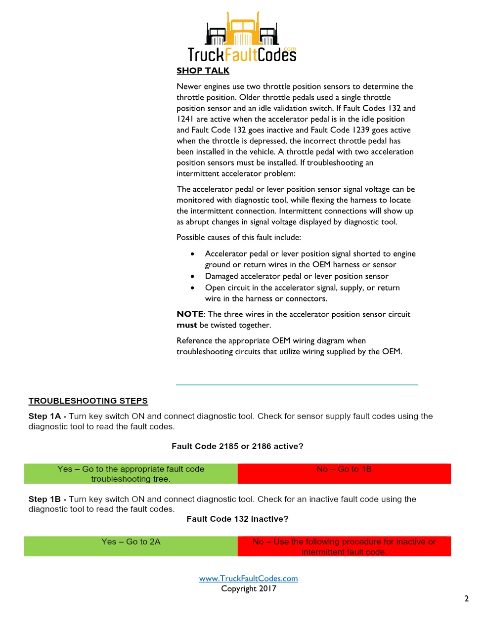 Cummins ISL9 Code 132 Diagnostic Procedure – Fault Code 132 – PDF - preview page 2 of 3
