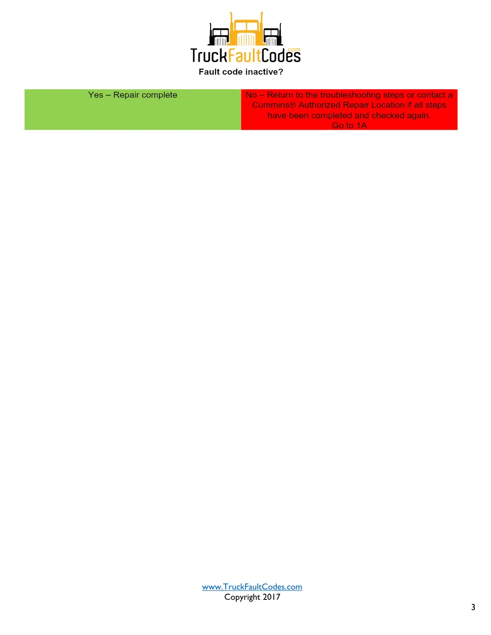 Cummins ISL9 Code 1718 Diagnostic Procedure – Fault Code 1718 - page 3 is available after signing in