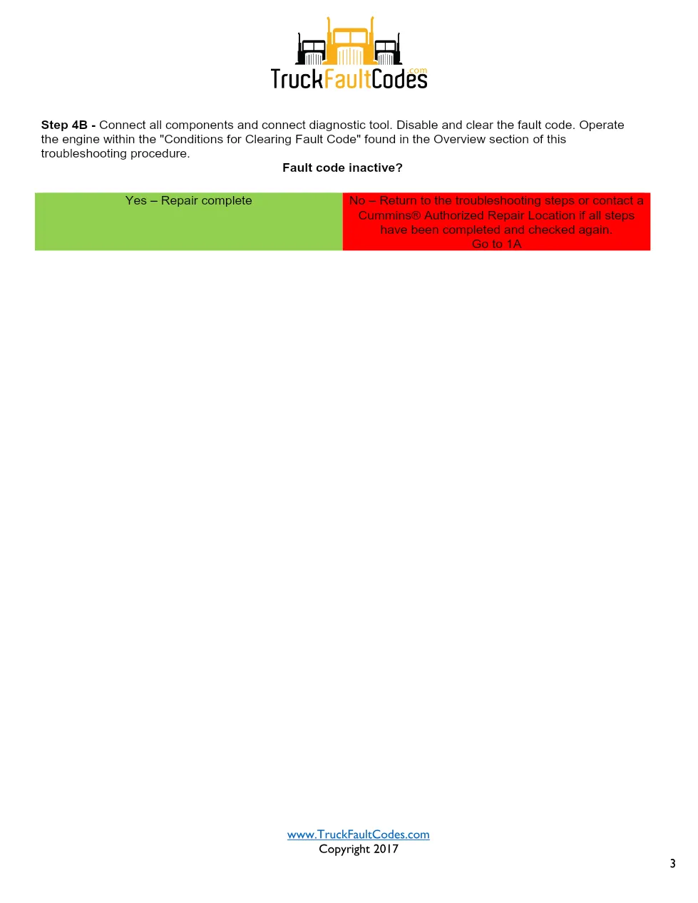 Cummins ISL9 Code 1993 Diagnostic Procedure – Fault Code 1993 - page 3 is available after signing in
