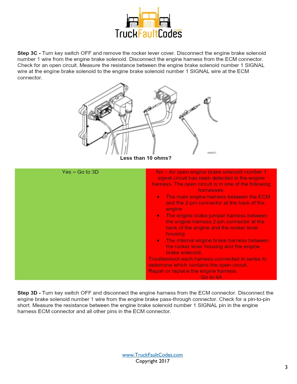Cummins ISL9 Code 2182 Diagnostic Procedure – Fault Code 2182 - page 3 is available after signing in