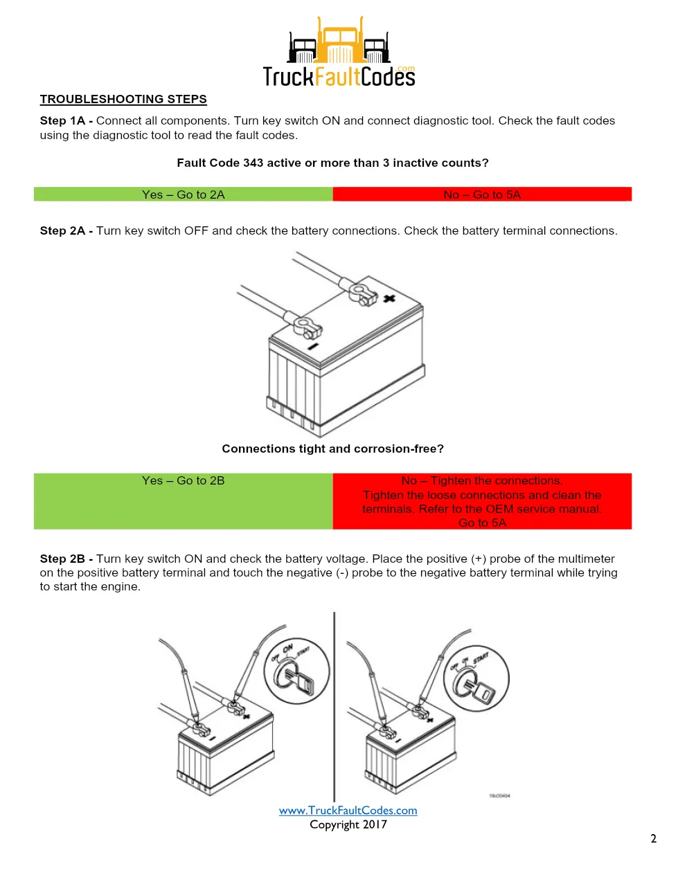 Cummins ISL9 Code 343 Diagnostic Procedure – Fault Code 343 – PDF - preview page 2 of 3