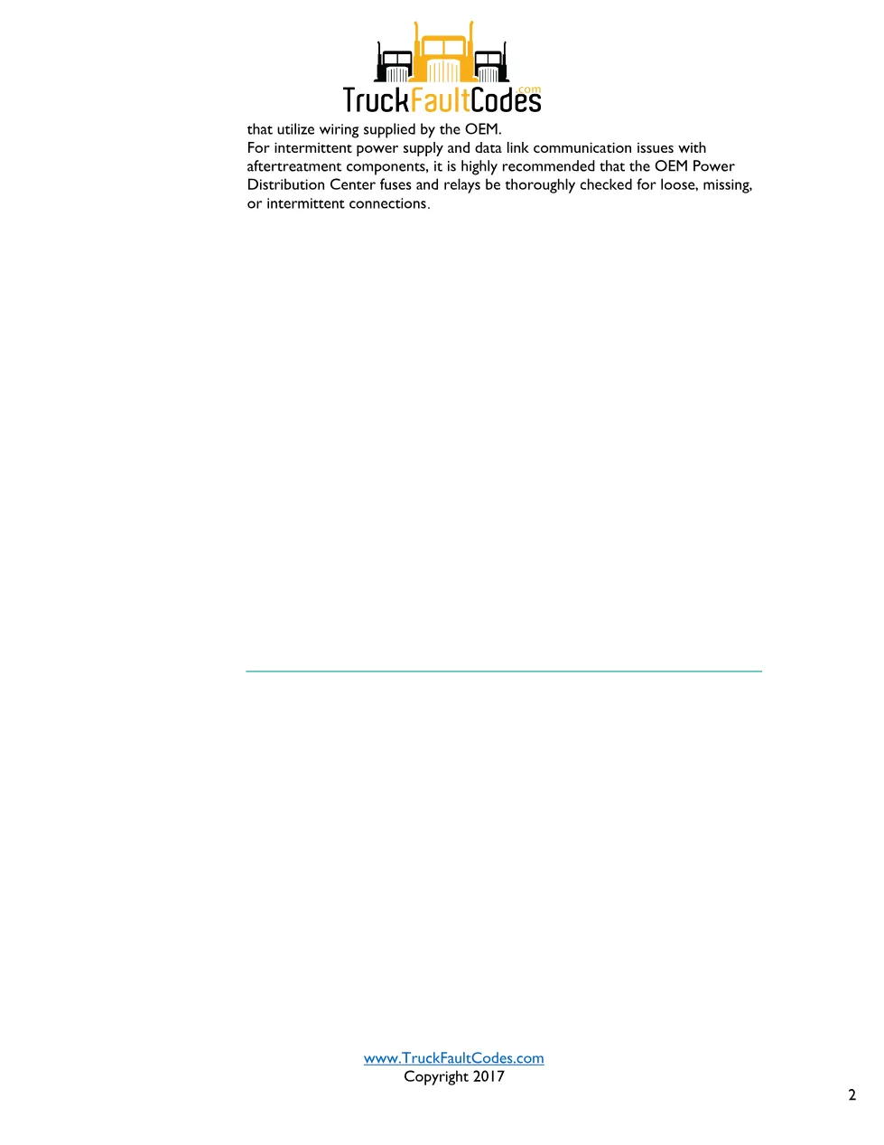 Cummins ISL9 Code 3574 Diagnostic Procedure – Fault Code 3574 - page 2 is available after signing in