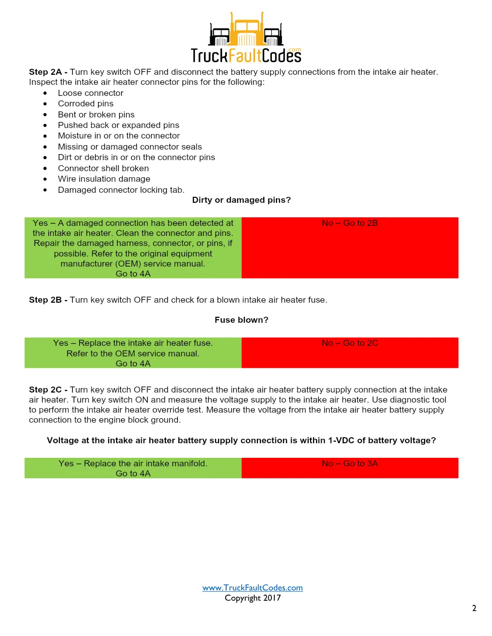 Cummins ISL9 Code 383 Diagnostic Procedure – Fault Code 383 – PDF - preview page 2 of 3