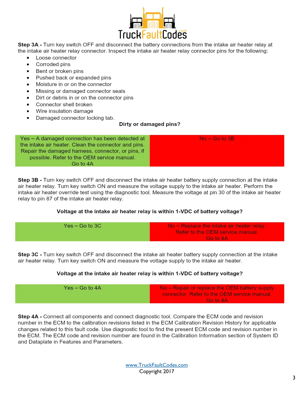 Cummins ISL9 Code 383 Diagnostic Procedure – Fault Code 383 – PDF - page 3 is available after signing in