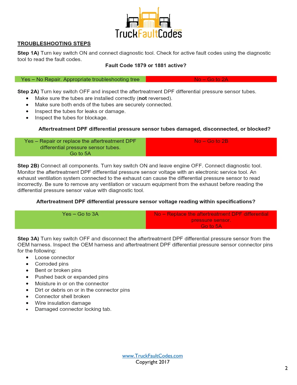Cummins ISL9 Code 5715 Diagnostic Procedure – Fault Code 5715 - preview page 2 of 3