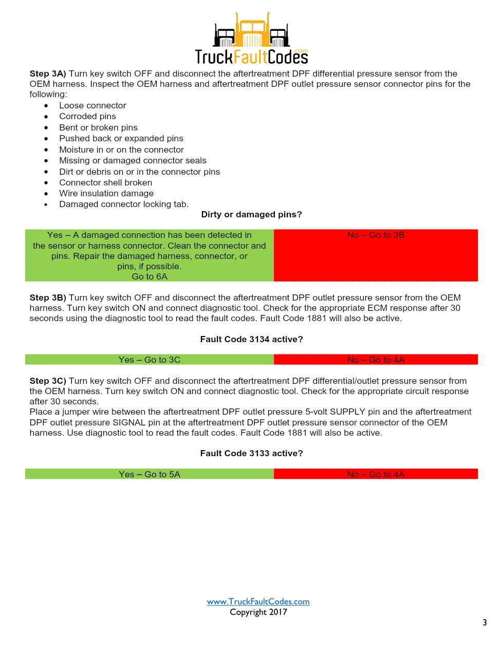 Cummins ISL9 Code 5716 Diagnostic Procedure – Fault Code 5716 - page 3 is available after signing in