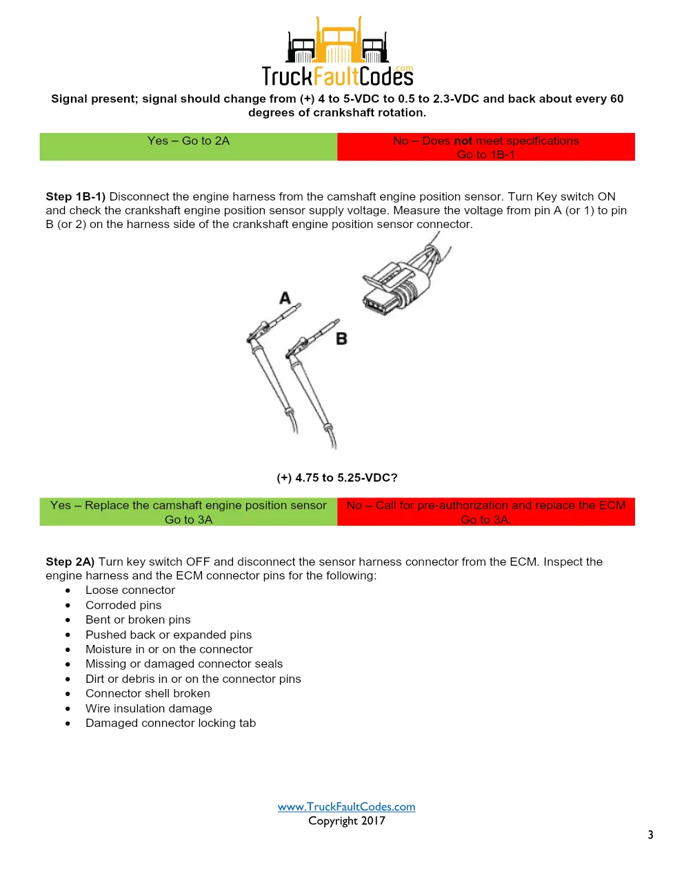 Cummins ISM code 121 — Crankshaft Engine Position Sensor Circuit - page 3 is available after signing in