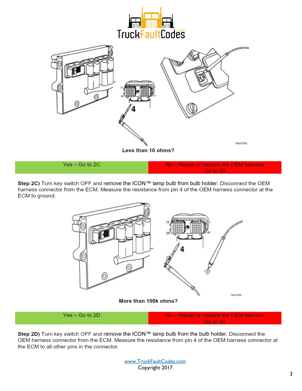 Cummins ISM Code 199 ICON Lamp Circuit Short or Open — PID S122 - page 3 is available after signing in