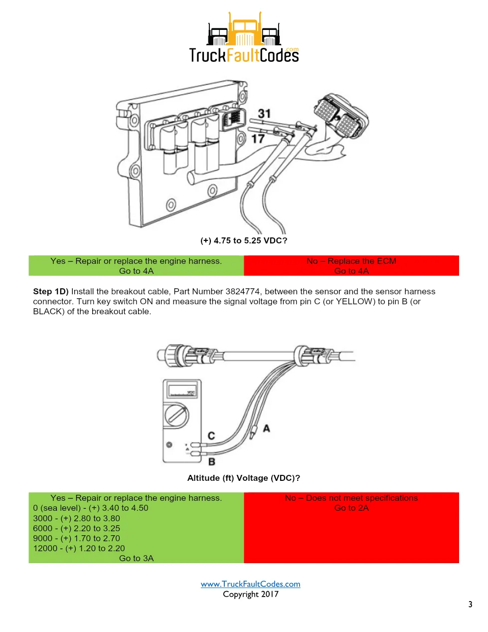 Cummins ISM Code 221 Ambient Air Pressure Sensor Circuit Low - page 3 is available after signing in