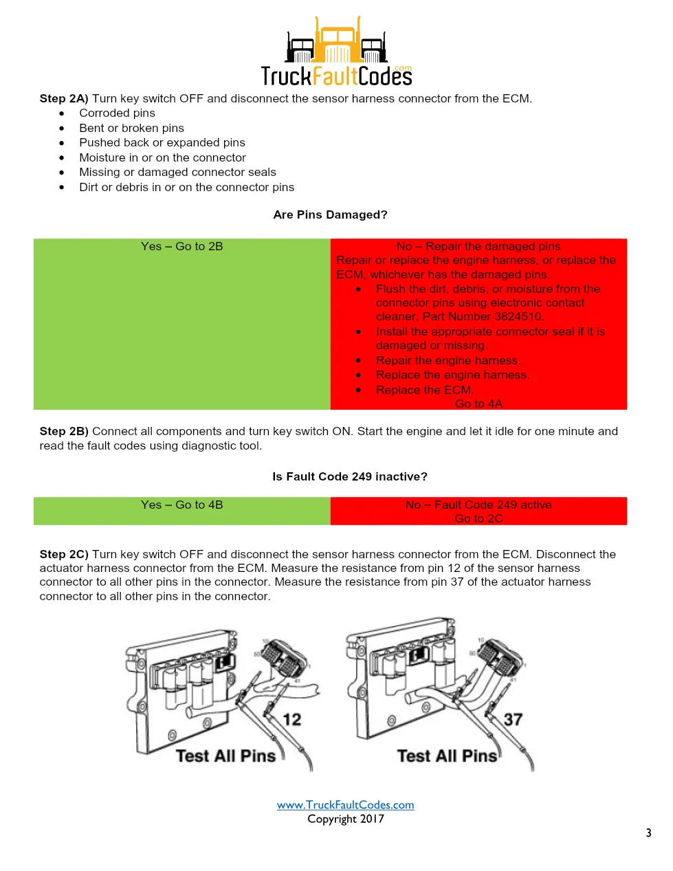 Cummins ISM Code 249 Ambient Air Temperature Sensor Circuit — PID - page 3 is available after signing in