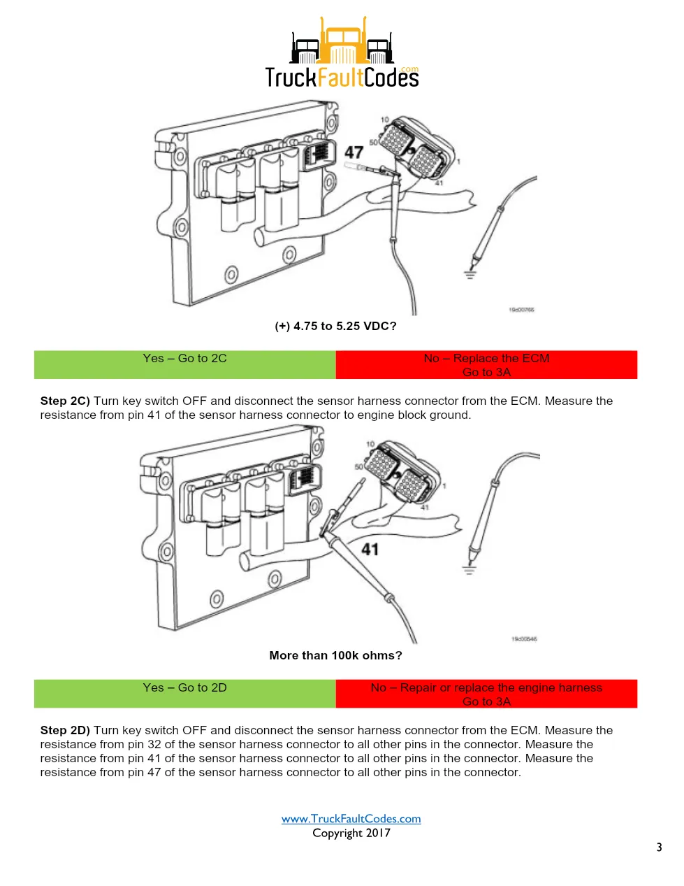 Cummins ISM Code 284 Fault — Sensor Supply Voltage – Official - page 3 is available after signing in