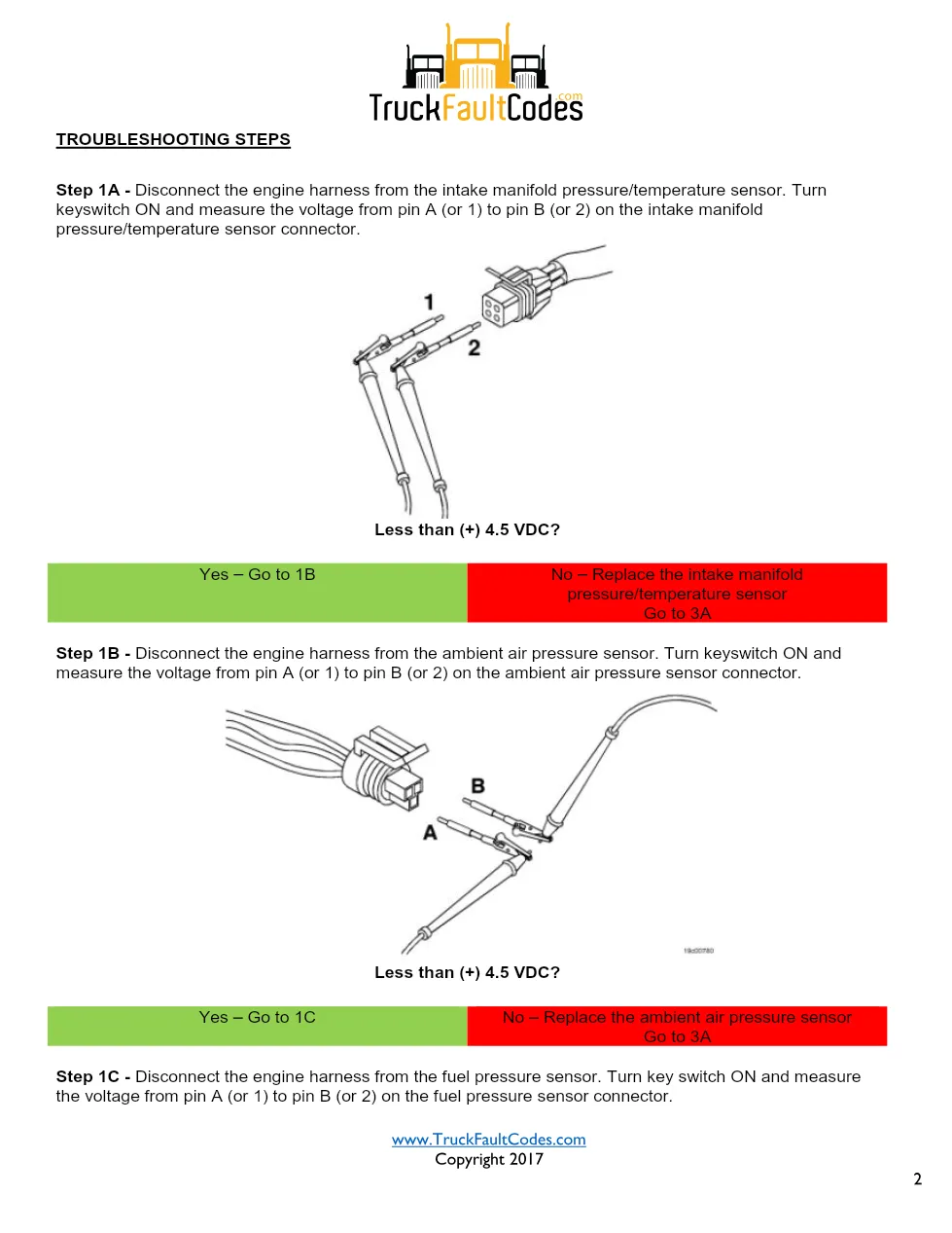 Cummins ISM Code 352 Fault — Sensor Voltage Supply – Official - preview page 2 of 5