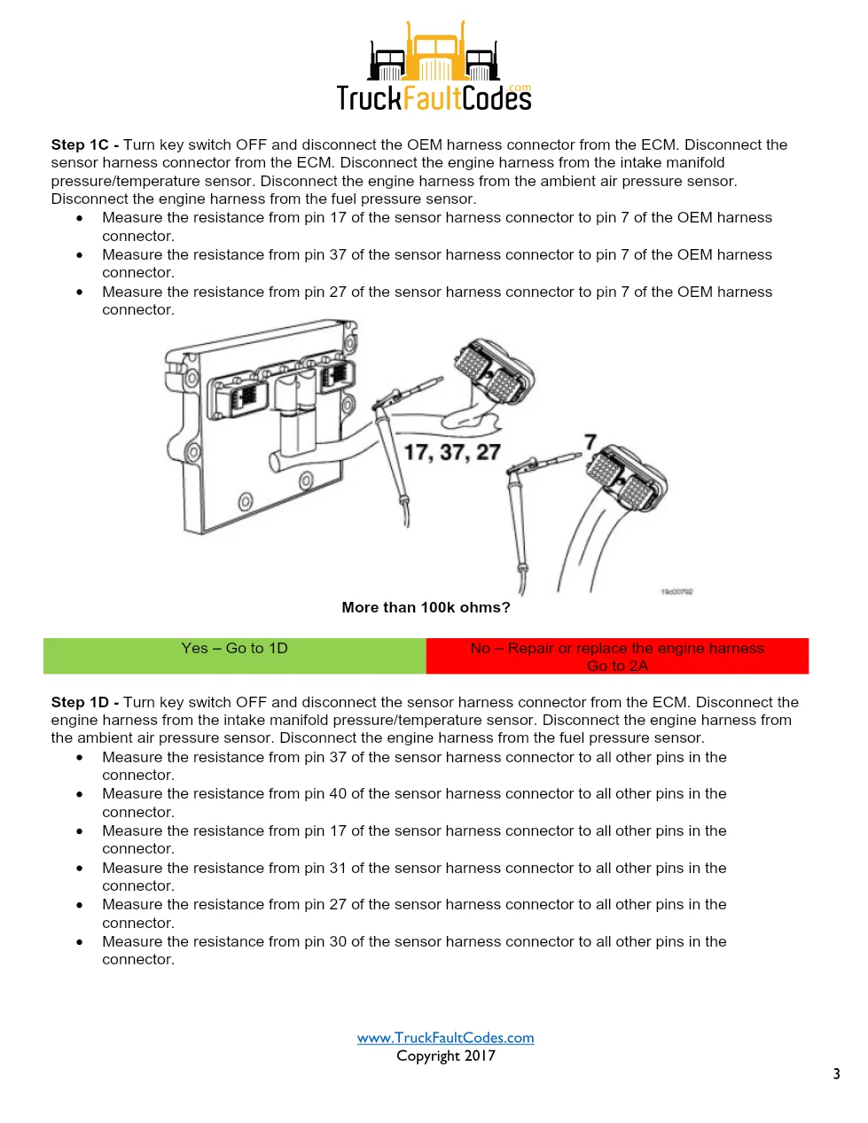 Cummins ISM Code 386 Fault — Sensor Voltage Supply – Official - page 3 is available after signing in