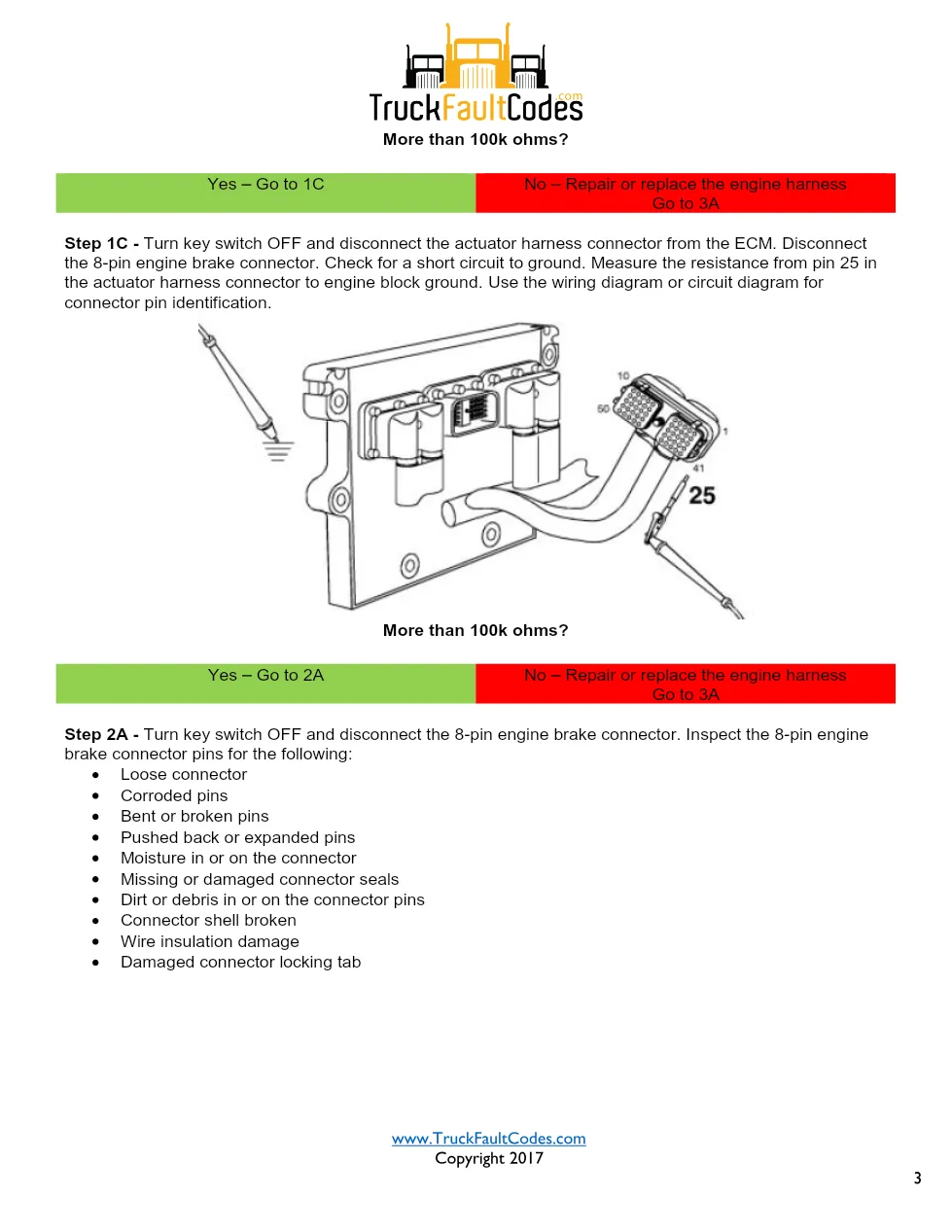 Cummins ISM Code 388 Fault — Engine Brake Supply Circuit – Guide - page 3 is available after signing in