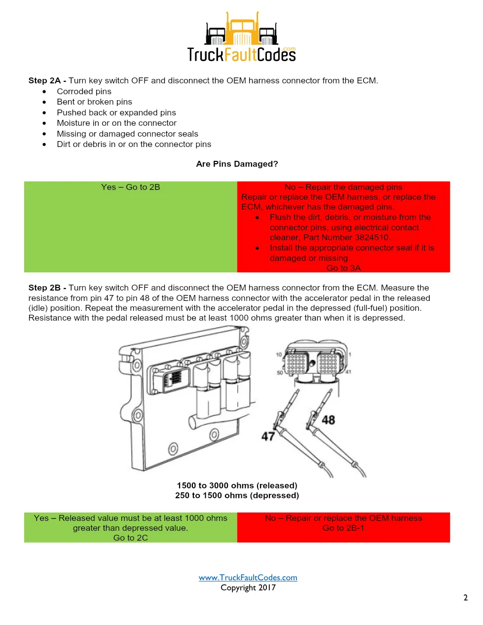 Cummins ISM code 432 Accelerator pedal circuit DTC – Official - preview page 2 of 5