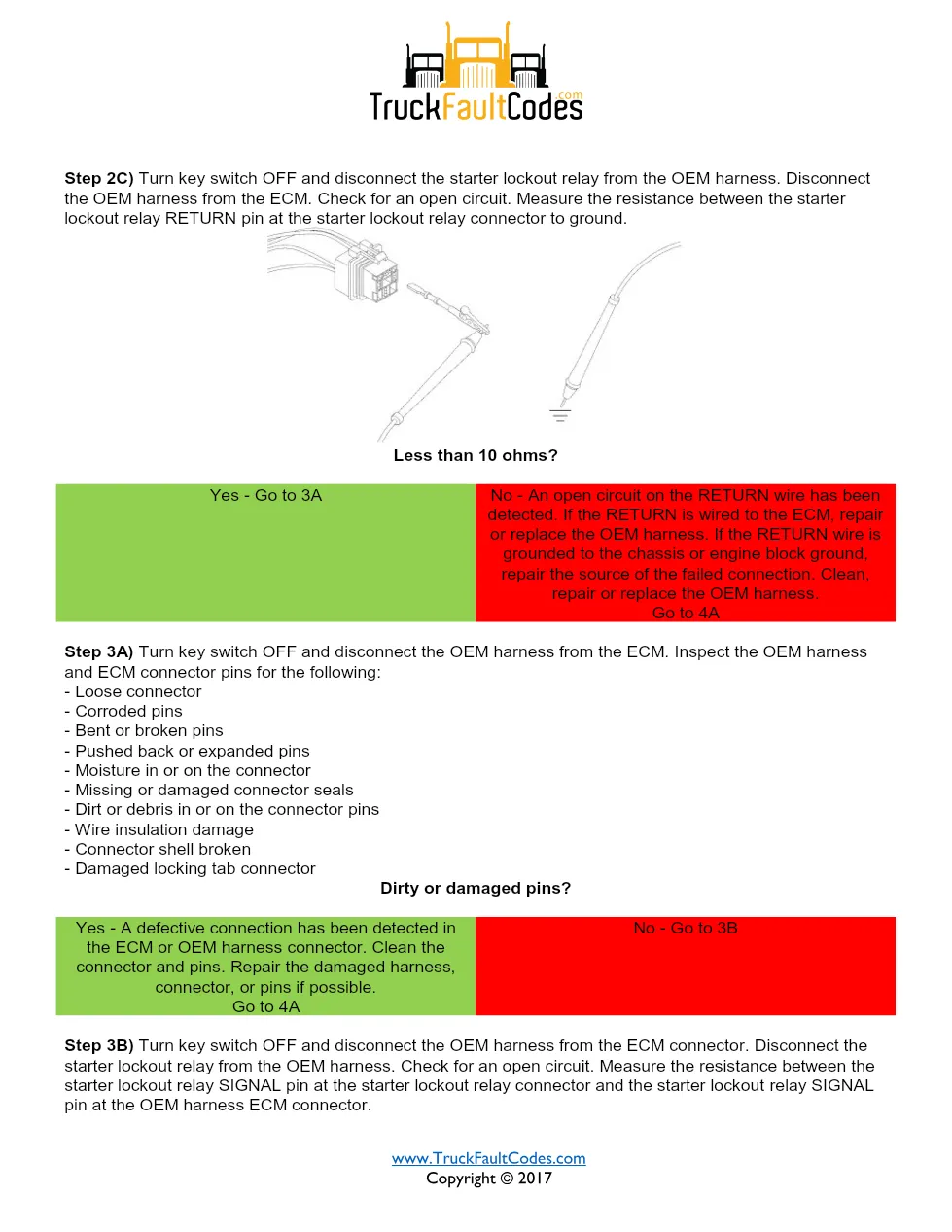 Cummins ISM code 584 — Lamp: Amber Starter Relay Driver Circuit - page 3 is available after signing in